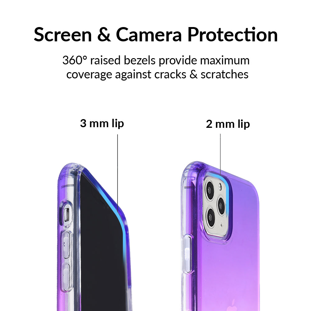 Violet Ombre iPhone Case - Trendy Gradient Color Protective Cover for iPhone 11, 12, 13, 14 - Perfect for Everyday Use, Travel & Fashion Accessories
