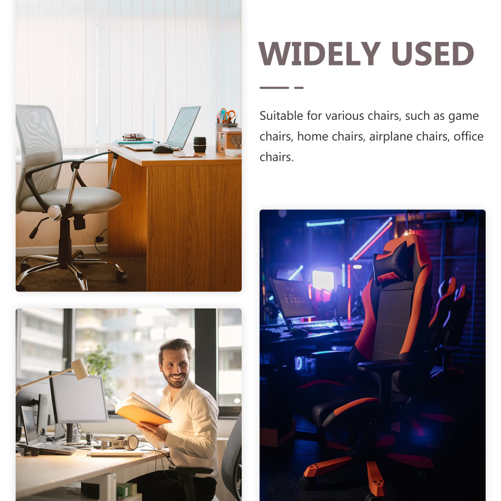 Vaguelly Office Chair Armrest Pads - 1 Pair Ergonomic Armrest Covers for Desk Chairs, Comfortable Arm Support Cushions for Work & Gaming - Perfect for Home Office, Computer Desk, and Workspace Comfort