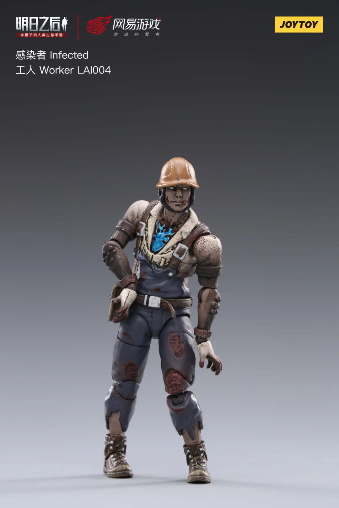 1/18 JOYTOY 3.75 Inch Zombie Action Figure - Life After Infected Person Series - Post-Apocalyptic Collectible for Horror Fans & Diorama Scenes
