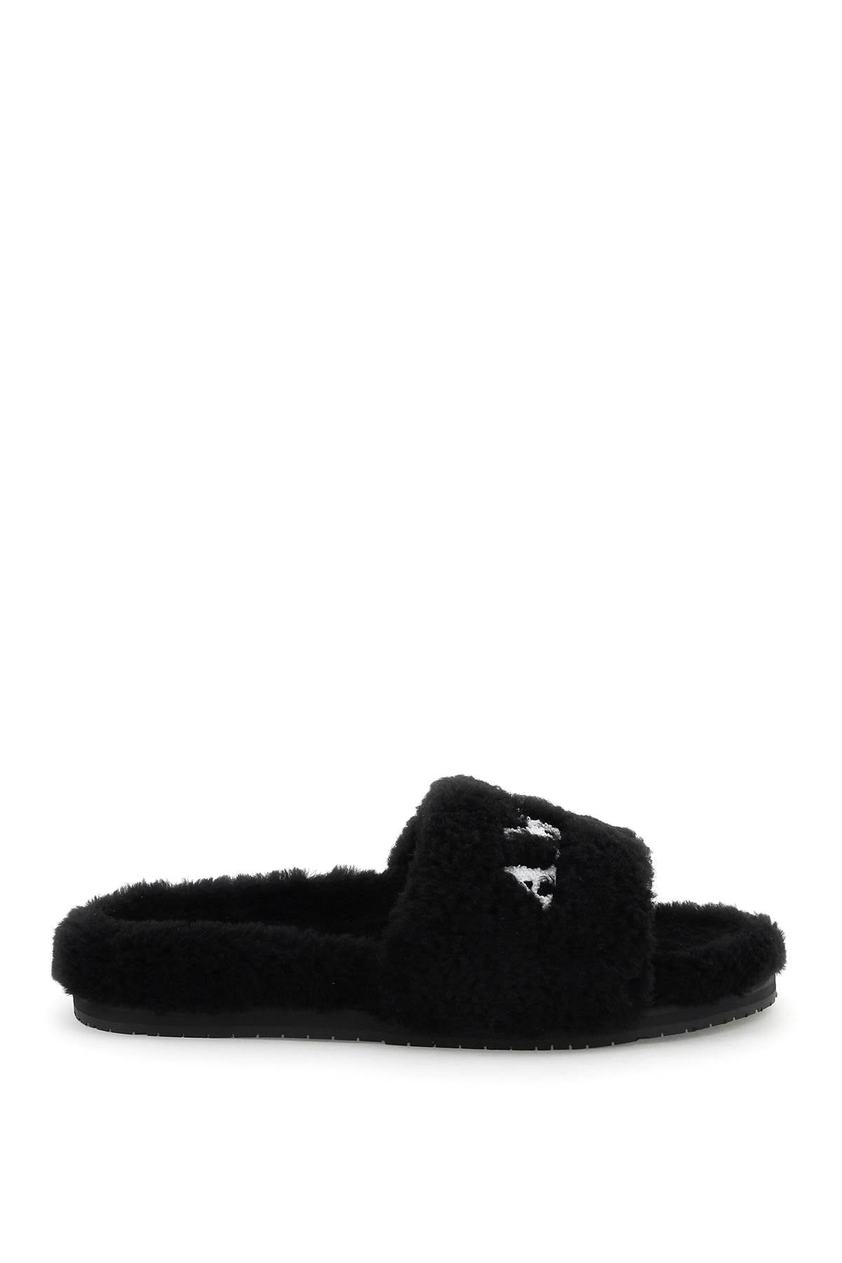 Amiri Shearling Slides for Men - Luxe Comfort & Style - Perfect for Home, Lounge & Casual Outings