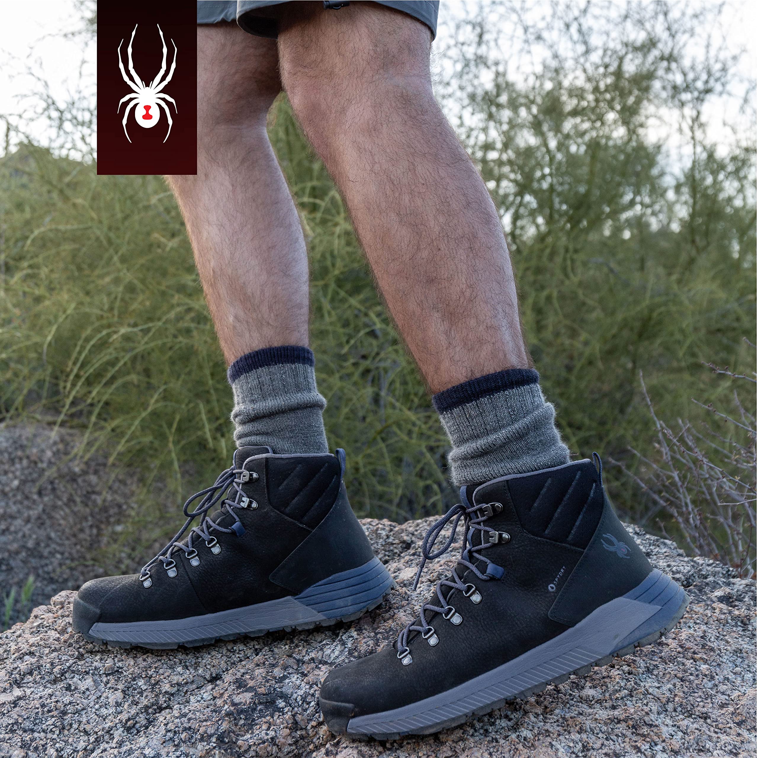 Spyder Men's Waterproof Hiking Shoes - Lightweight Trail Running Shoes for Outdoor Adventures, Camping & Mountain Climbing