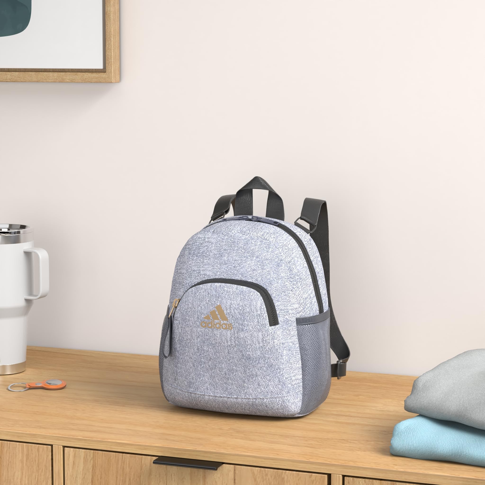 Adidas Unisex Linear Mini Backpack - Small Travel Bag for School, Gym & Hiking (10.5