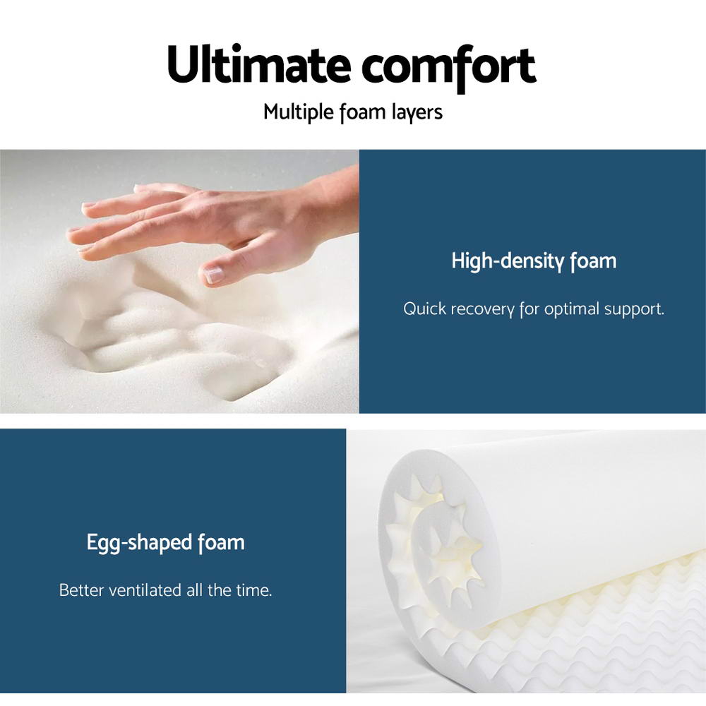 Extra Firm Regine Series Euro Top Mattress 28CM Thick King Size - Luxury Support for Back Pain Relief & Pressure Relief, Perfect for Master Bedroom, Guest Room & Hotel Use