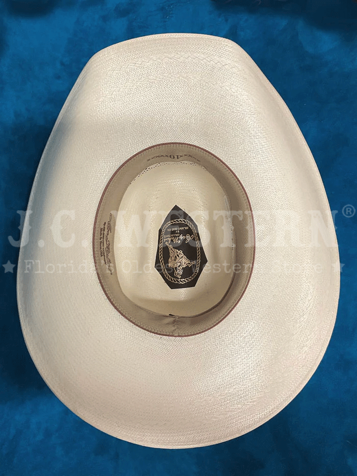 Larry Mahan MSP430PALX 10X Cowboy Hat - Ivory Straw Western Hat for Men - Perfect for Rodeo, Country Music Festivals & Outdoor Adventures