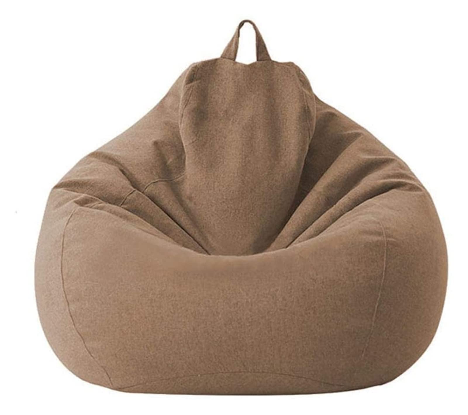 Premium Bean Bag Chair Cover - Soft & Durable 80x90cm Brown Replacement Slipcover for Adults & Kids | Perfect for Living Room, Game Room, Dorm or Outdoor Relaxation