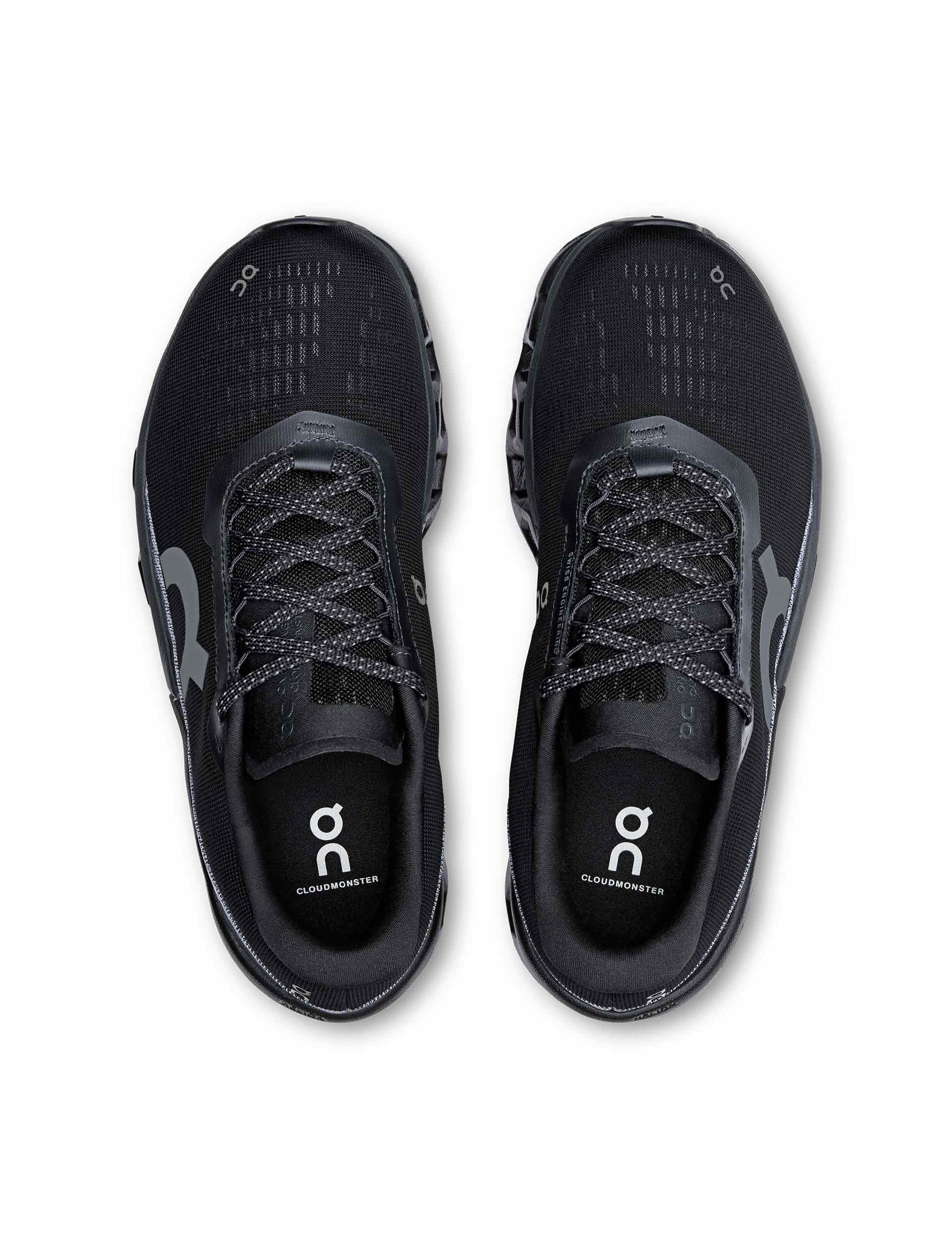 Cloudmonster 2 Running Shoes - Black/Eclipse Colorway - Lightweight Cushioned Sneakers for Men & Women - Perfect for Road Running, Jogging, and Gym Workouts