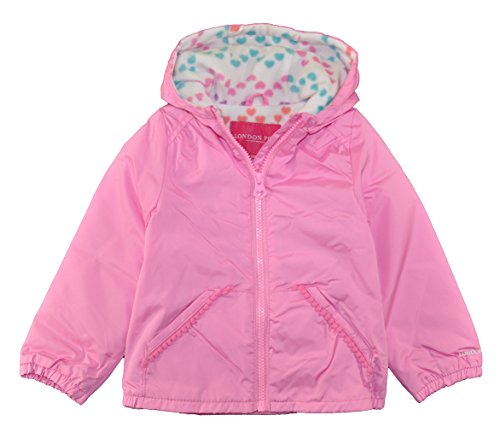 London Fog Baby Girls' Fleece Lined Jacket - Warm Winter Coat for Toddlers - Perfect for Outdoor Play, School & Cold Weather Adventures