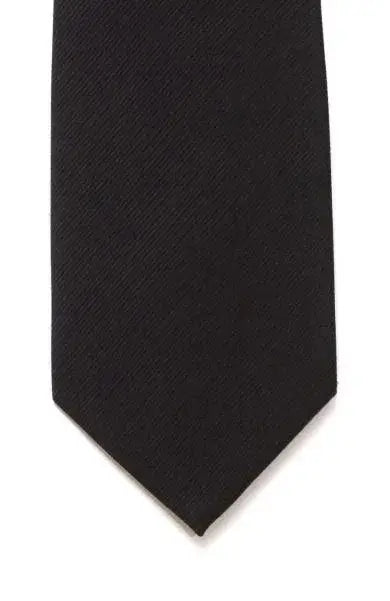 LA Smith Plain Silk Twill Tie for Men - Classic Business Necktie for Office, Wedding & Formal Occasions