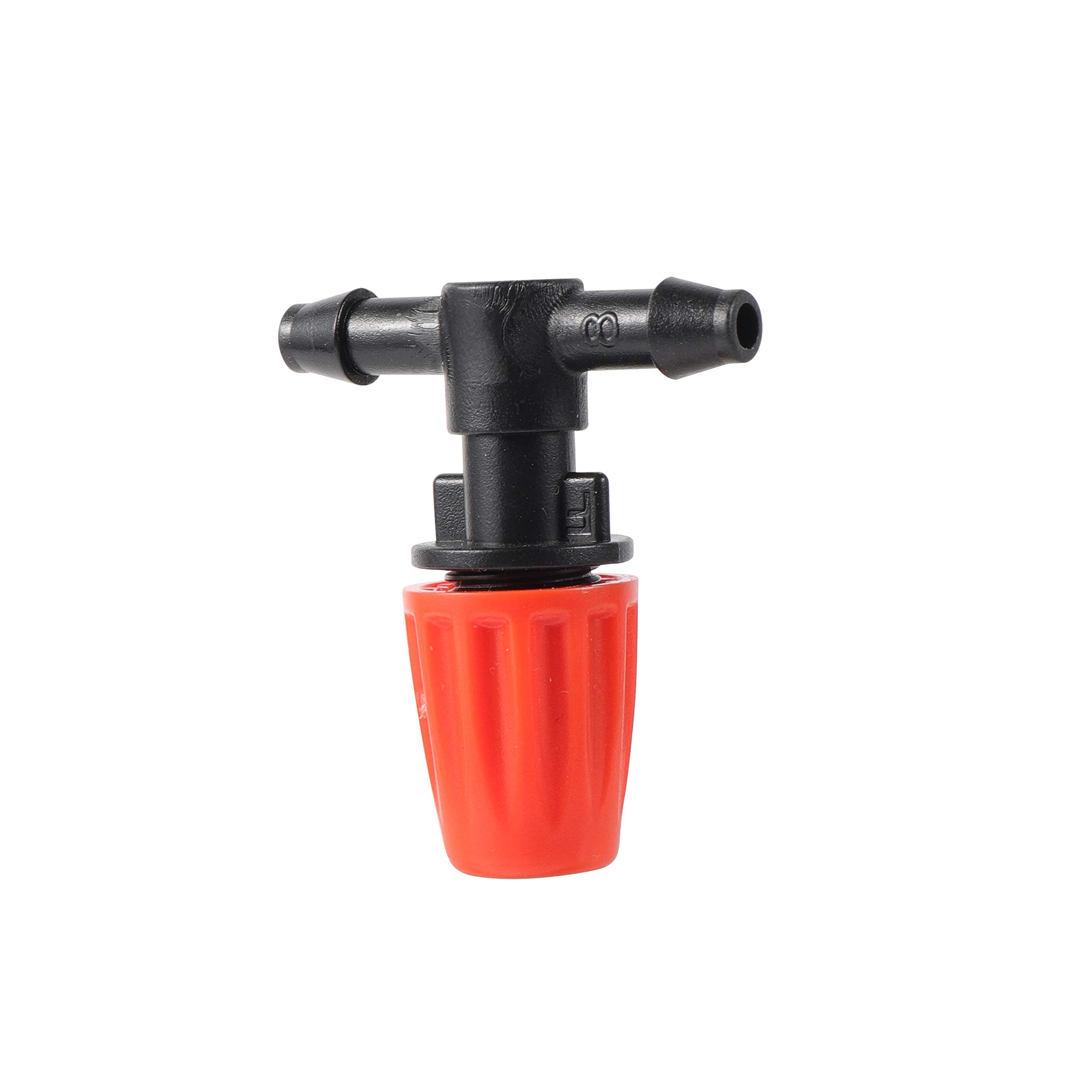 Adjustable Drip Irrigation Nozzle with Tee Joint - 5PCS Garden Watering Misting Sprinkler for 4/7mm Hose - Perfect for Greenhouse, Lawn Cooling & Plant Hydration