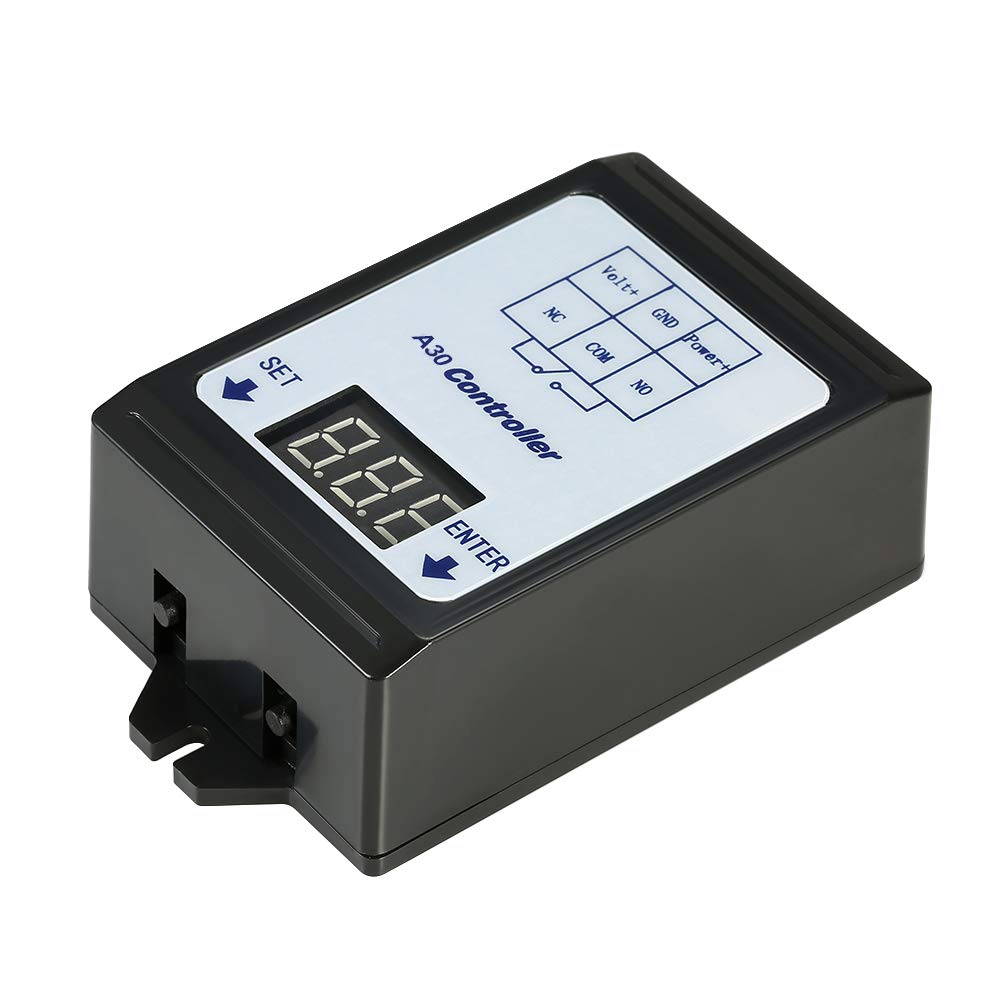 DC 6-80V Voltage Detection Charging Discharge Monitor Relay Switch Controller with Protective Case - Perfect for Solar Power Systems, Electric Vehicles & DIY Electronics Projects