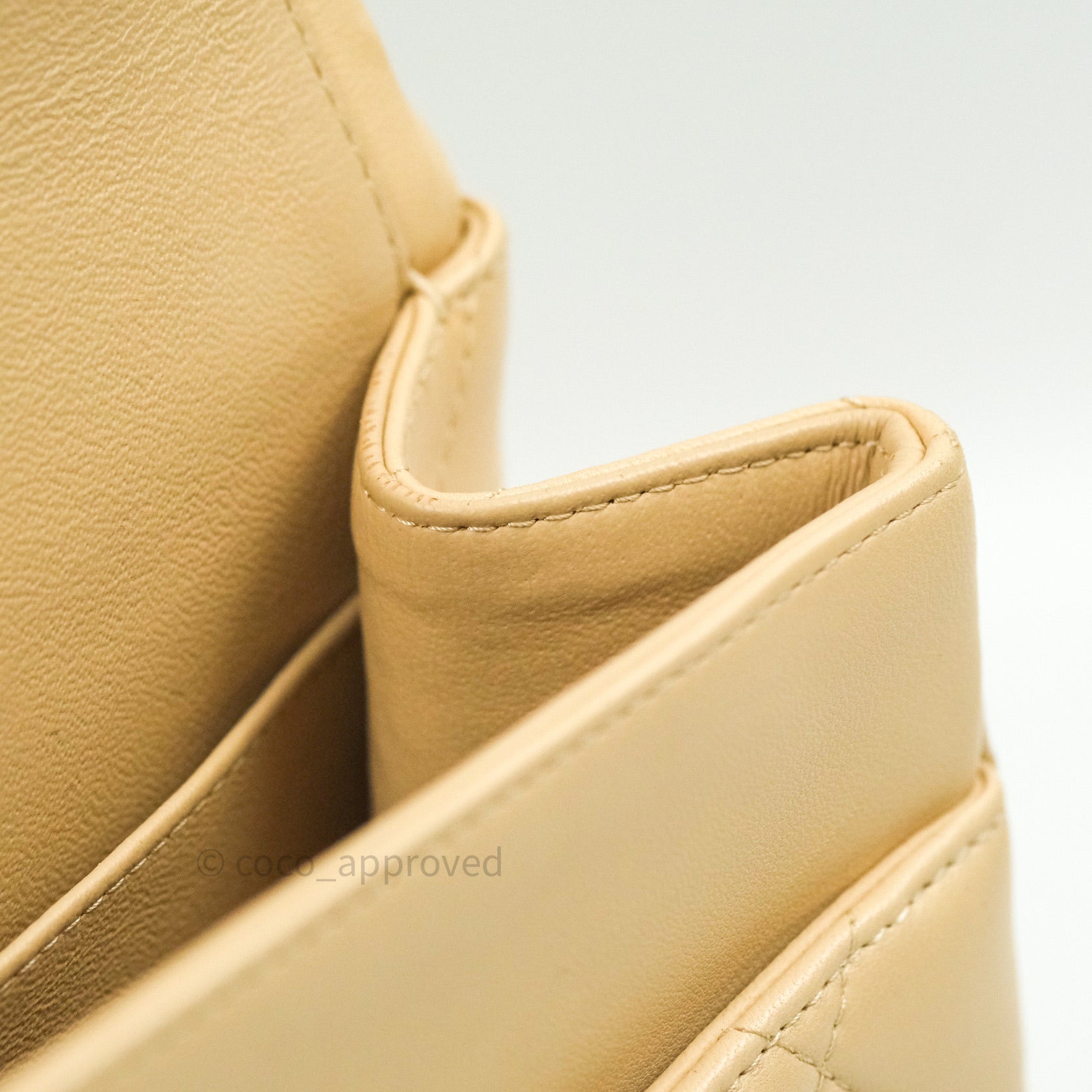 Chanel Classic Jumbo Double Flap Bag Beige Lambskin Leather with Gold Hardware - Luxury Designer Handbag for Women, Perfect for Parties, Dating & Special Occasions