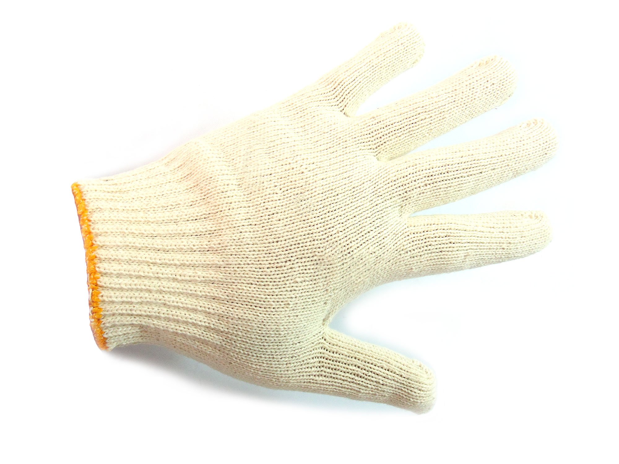 BG White Poly Cotton String Knit Work Gloves - Durable & Breathable Korean-Made Safety Gloves (240 Pairs) - Ideal for Construction, Gardening, and DIY Projects