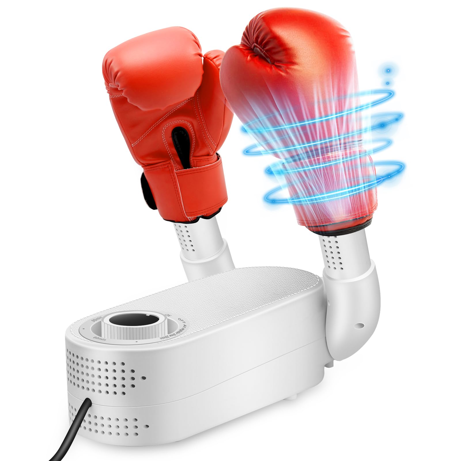 Best Boxing Gloves Dryer with Intelligent Timer - Odor Eliminating Hand Wraps & Punching Mitts Dehumidifier for Kids & Adults - Perfect for Gym, Home Training & MMA Practice