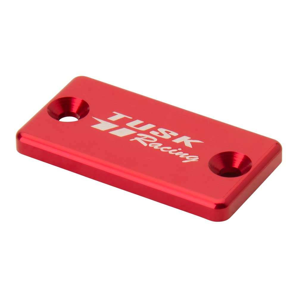 Tusk Anodized Red Front Brake Reservoir Cap for Suzuki RMZ250 (2004-2025) & RMZ450 (2005-2025) - Durable Motorcycle Accessory for Off-Road Racing & Trail Riding