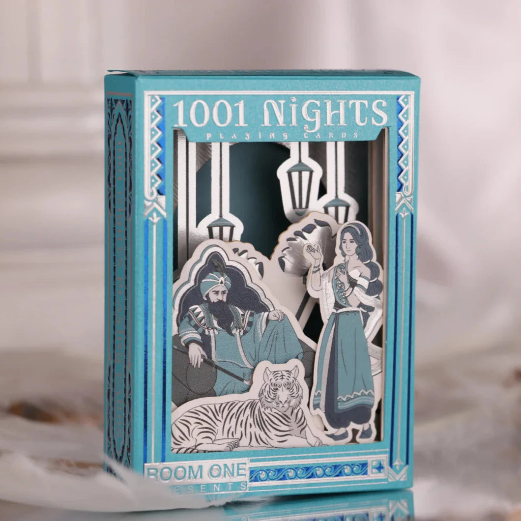 1001 Nights 3D Aurora Playing Cards - Premium Signature Edition Deck for Magic Tricks, Poker Games & Collectors | Unique Gift for Card Enthusiasts