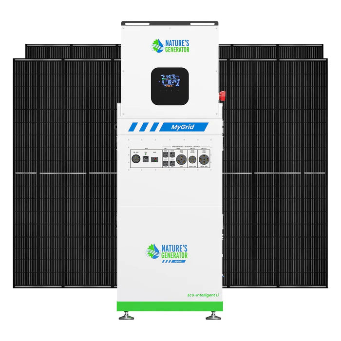 Natures Generator MyGrid 10K Solar Power System with 4 x 410W Rigid Solar Panels | Off-Grid Energy Solution for Home, RV & Emergency Backup
