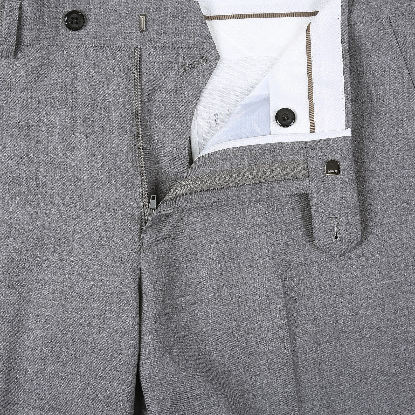 Alessandro Vitello by Renoir Grey 2-Piece Slim Fit Notch Lapel Wool Suit - Premium Business Attire for Weddings, Interviews & Formal Events (Style 5085)
