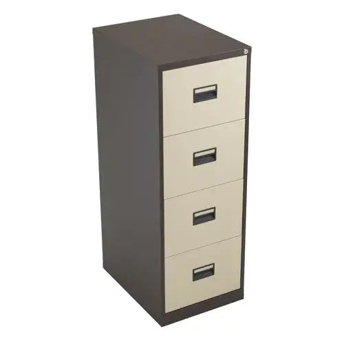 Metal File Cabinet with Lock - 2 Drawer Letter Size File Cabinet for Office, Home, or School - Secure Document Storage Organizer for Files, Folders, and Office Supplies