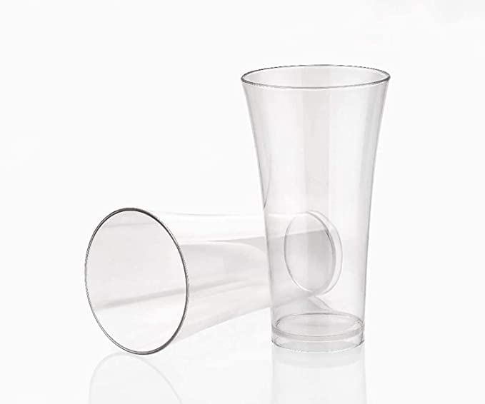 6-Pack Unbreakable Plastic Wine Glasses - 300ml Clear Stylish Cups for Juice, Soda & Cocktails - Perfect for Parties, Picnics & Home Entertaining