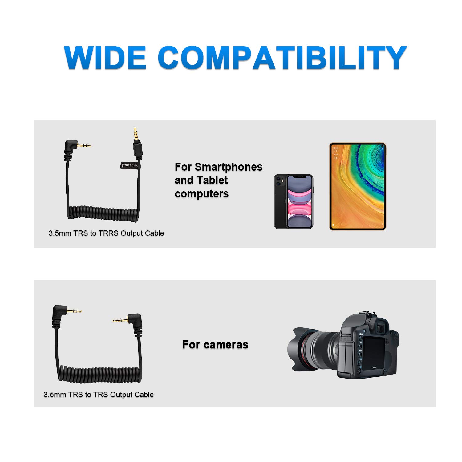 Saramonic Blink500 2.4GHz Wireless Microphone System - Ultracompact Dual-Channel Lavalier Mic for Smartphone, DSLR Camera, Tablet & Mirrorless - Perfect for YouTube, Facebook Live, Vlogging, Video Recording & Podcasting - Ideal for Content Creators, Streamers & Filmmakers