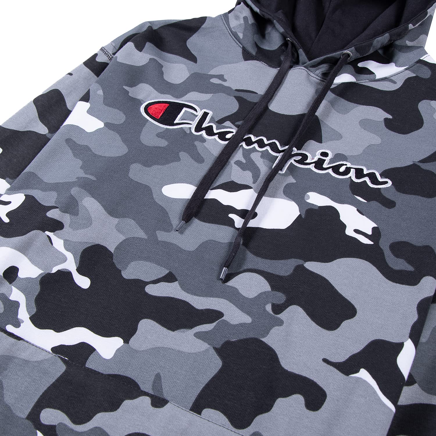 Champion Men's Big & Tall Fleece Hoodie - Embroidered Pullover Sweatshirt for Casual Wear, Gym & Outdoor Activities
