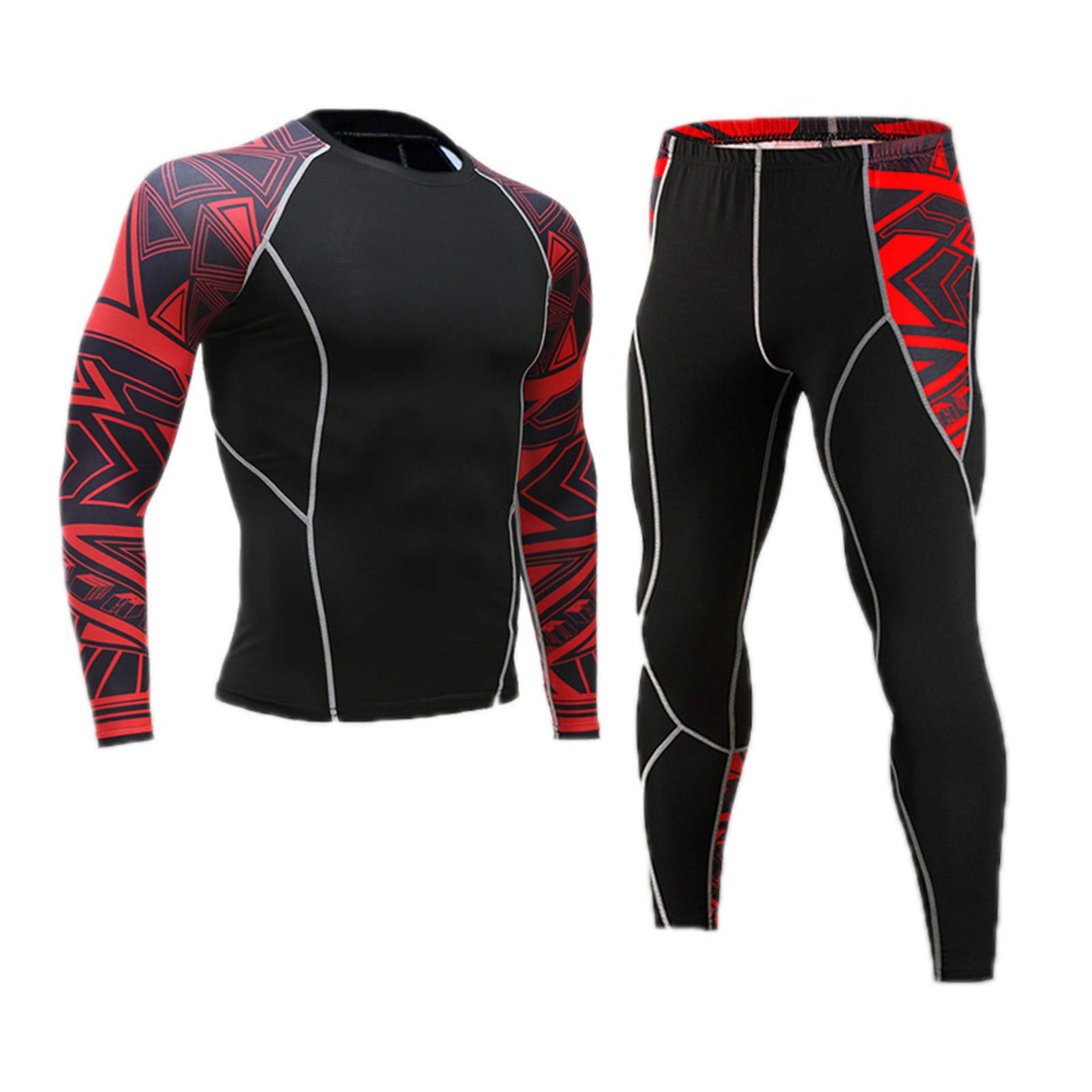 Quick Dry Men's Thermal Tights - Moisture Wicking Fitness Leggings for Running, Gym & Cold Weather Workouts