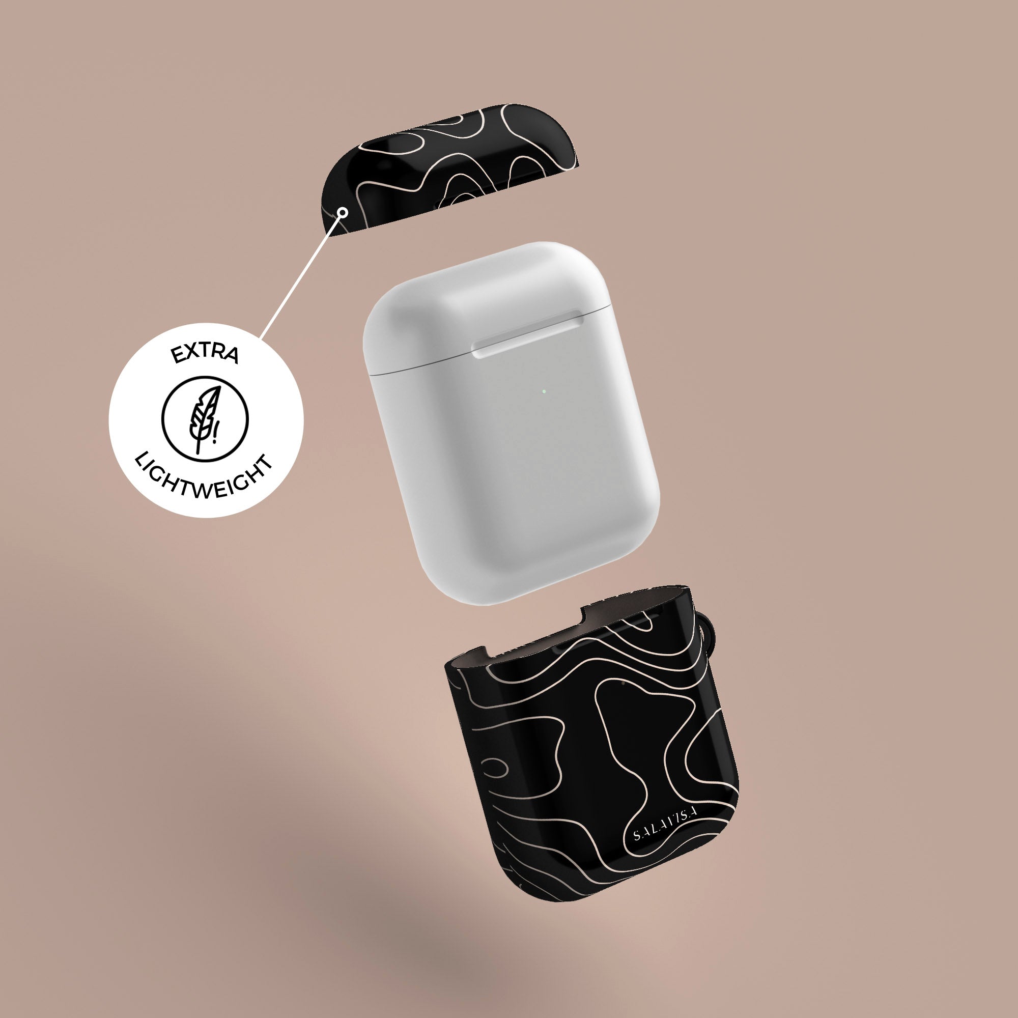 Premium AirPods Case with Custom Map Design - Durable Protective Cover for Apple AirPods 1/2/3 & Pro - Perfect for Travel, Hiking & Outdoor Adventures