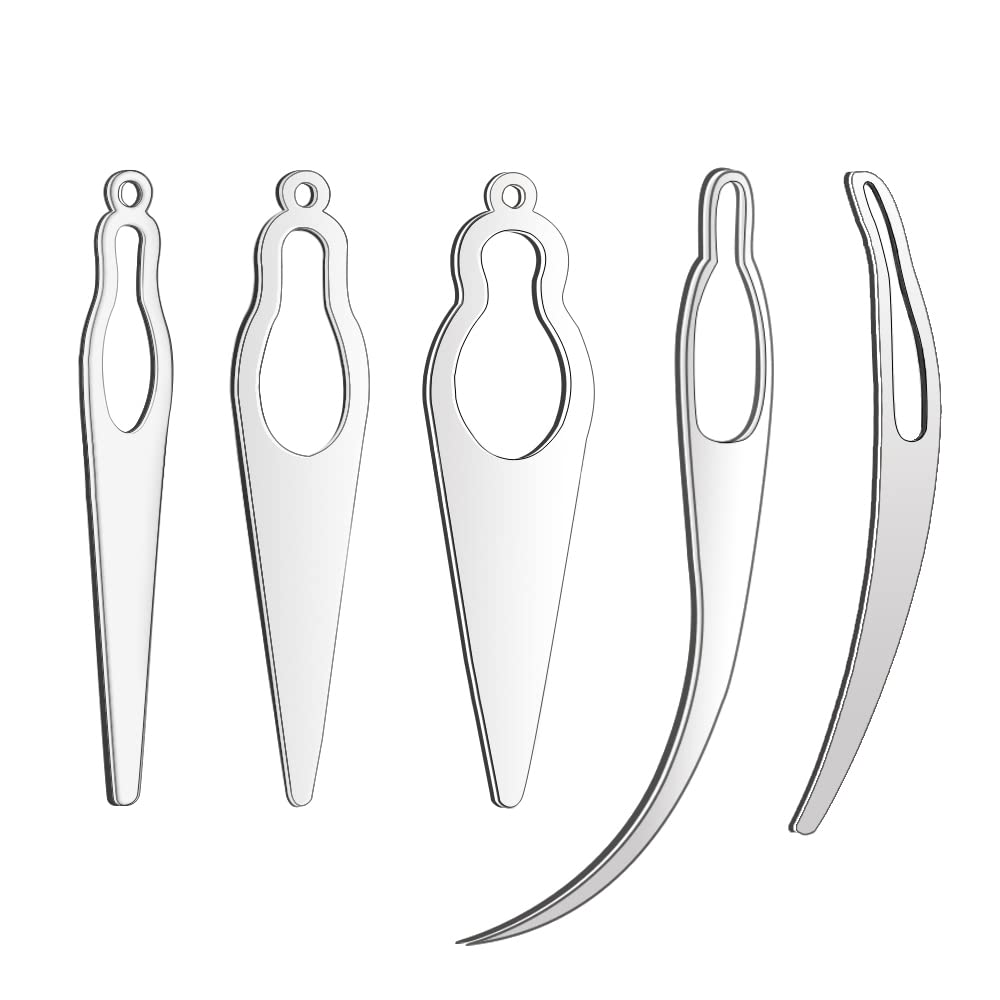 5-Piece Dreadlock Tool Kit - Easy Loc Interlocking Needle & Sisterlock Crochet Hook for Hair Tightening - Perfect for DIY Dreadlock Maintenance, Styling & Tightening at Home or Salon