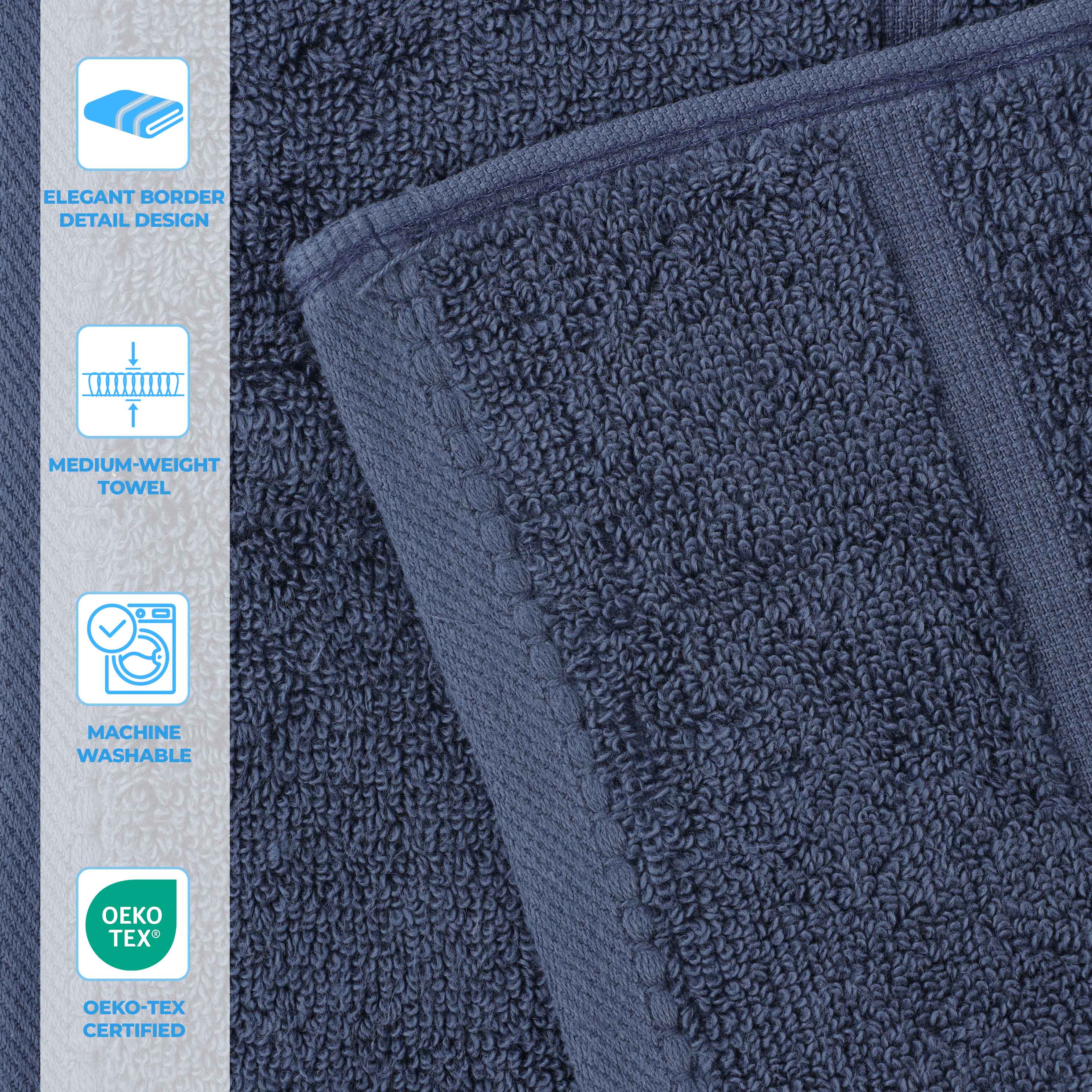 Premium 100% Cotton Bath Sheets Set of 2 - Extra Large Absorbent Turkish Bath Towels with Wide Border - Soft & Quick-Drying for Spa, Beach, Gym & Luxury Bathroom Use
