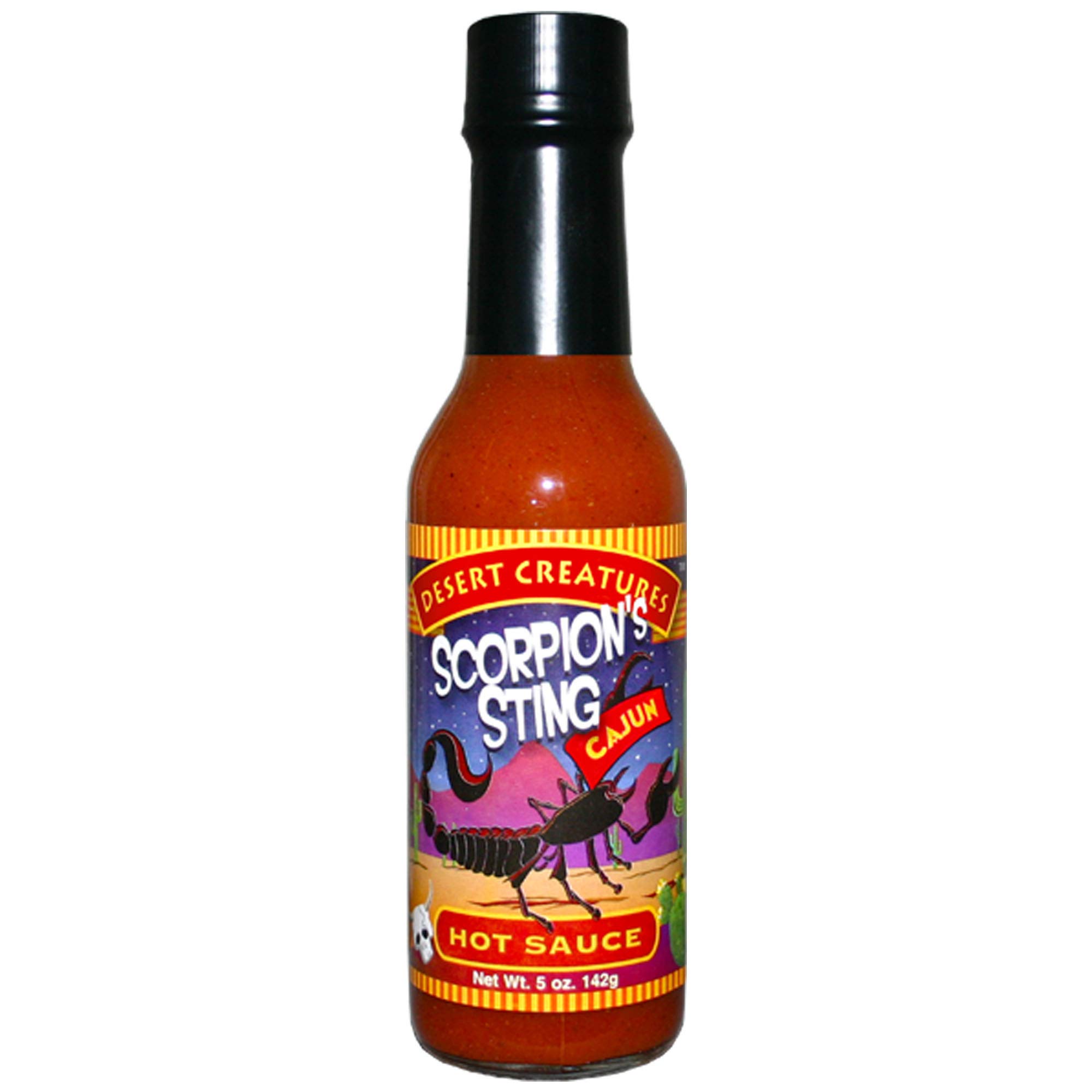 ASS KICKIN' Desert Creatures Cajun Hot Sauce - Scorpion's Sting | Extreme Heat Ghost Pepper Sauce | Perfect for Wings, Tacos & Spicy Food Lovers