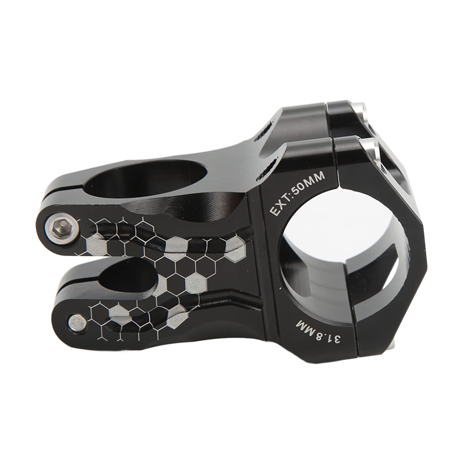 Demeras Road Bike Stem - Non-Slip Aluminum Alloy Riser Handlebar Stem for Fixie, Mountain & Folding Bikes | Durable & Wear-Resistant Black Bike Stem | Perfect for Commuting, Trail Riding & Urban Cycling