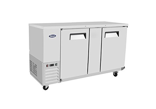 ATOSA MBB69 Commercial Back Bar Cooler - Energy Efficient Under Counter Refrigerator for Bars, Restaurants & Cafes | Perfect for Beverage Storage & Display