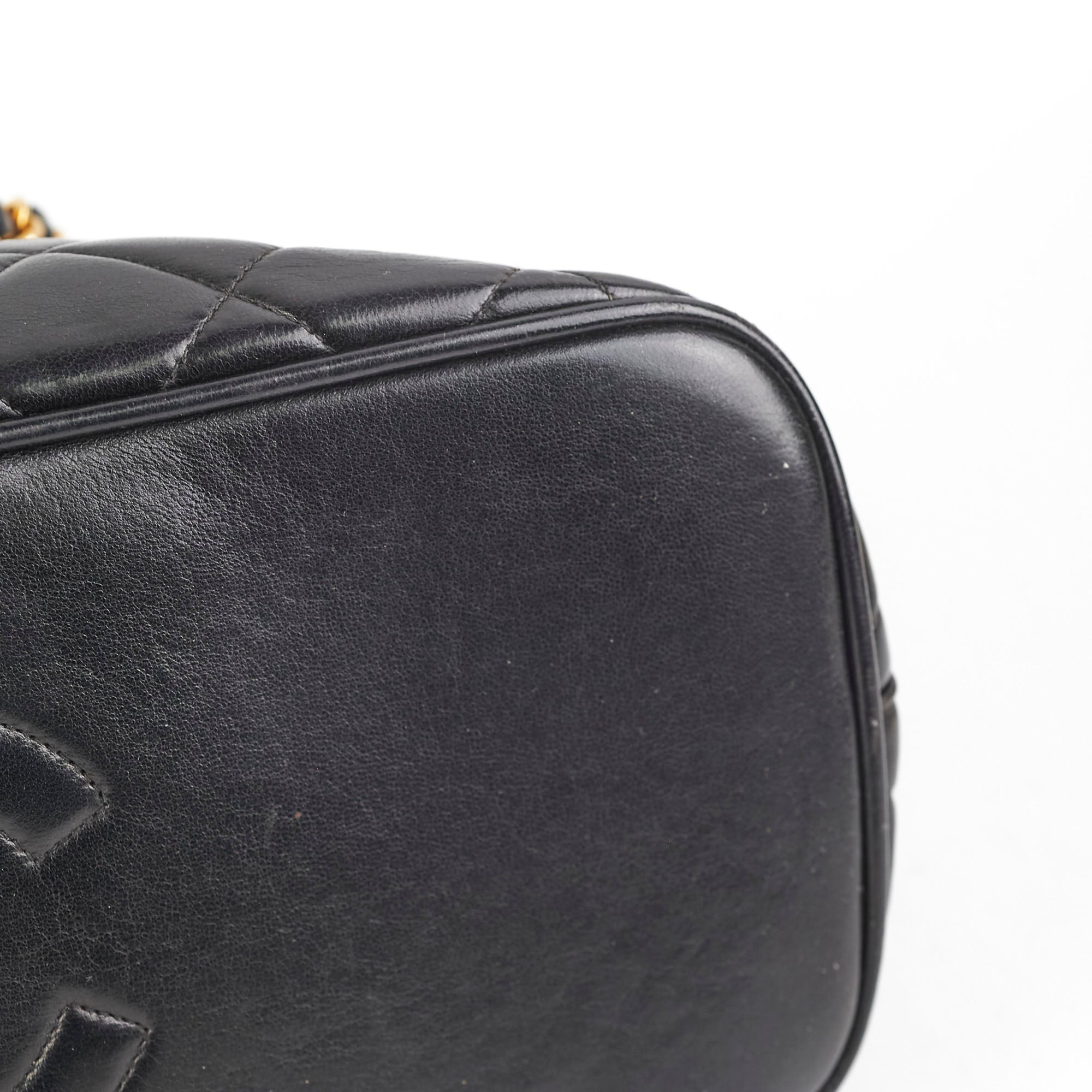 Chanel Dome Black Leather Shoulder Bag for Women - Elegant Crossbody Purse for Work, Travel & Evening Out