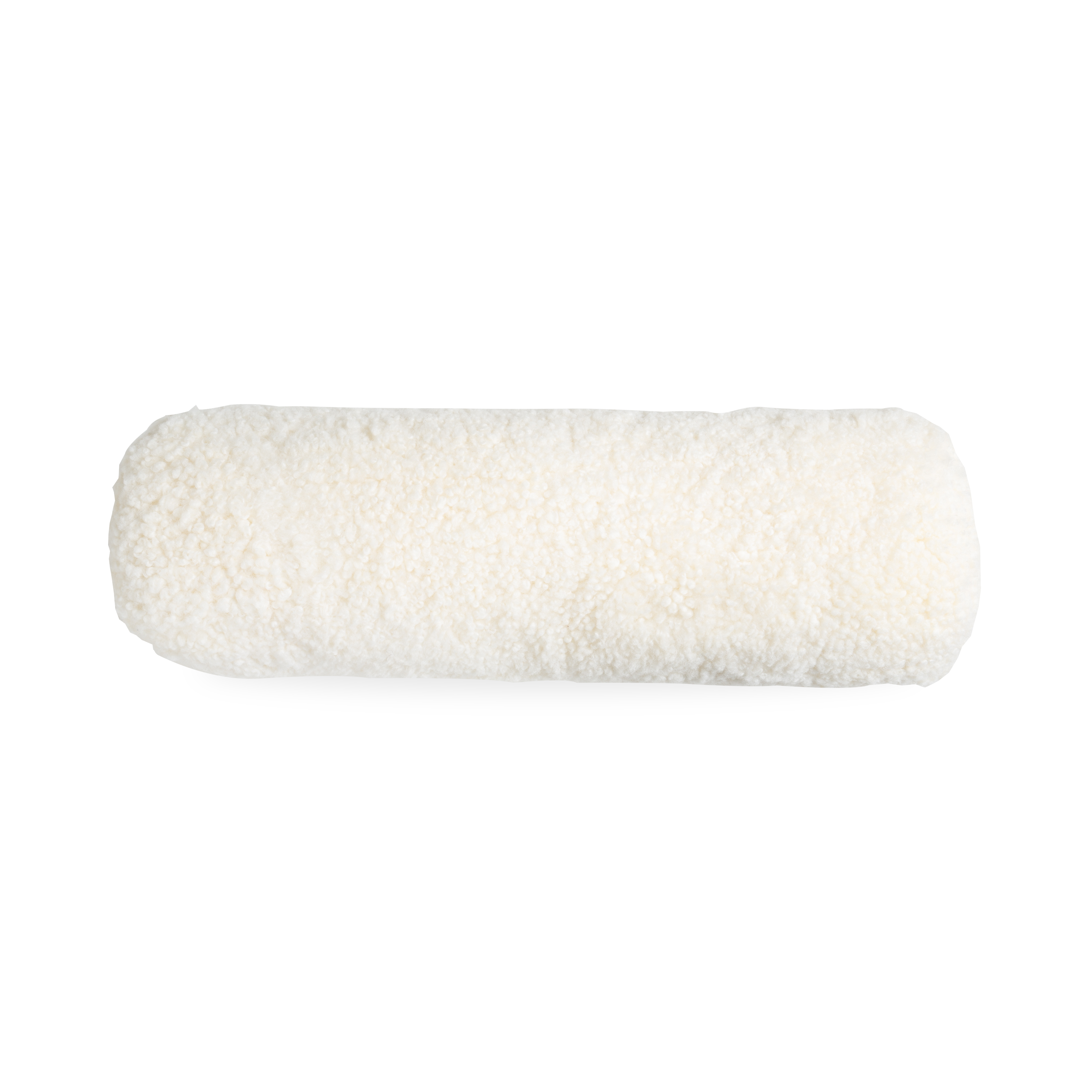 Premium Bolster Sheepskin Pillow - Soft & Supportive for Neck & Back Pain Relief - Perfect for Bed, Sofa, Office & Travel
