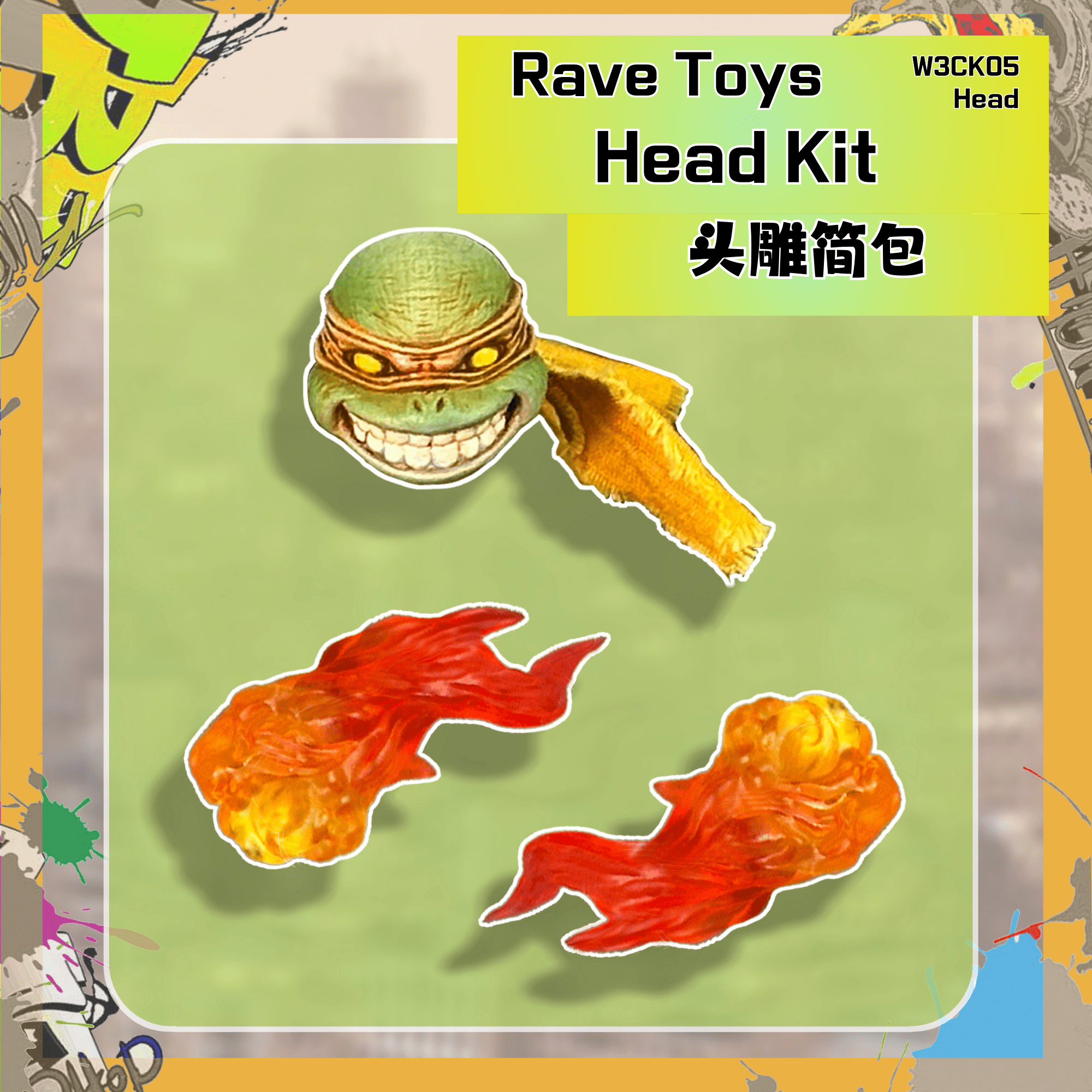Fury Toys 1/12 Scale 5-inch Action Figure - Wave 3 Rage Samurai Force Turtle Collectible Figure for Display & Play | Perfect for Anime Fans, Model Collectors, and Gift Giving