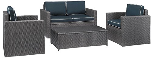 Gray With Navy Cushions