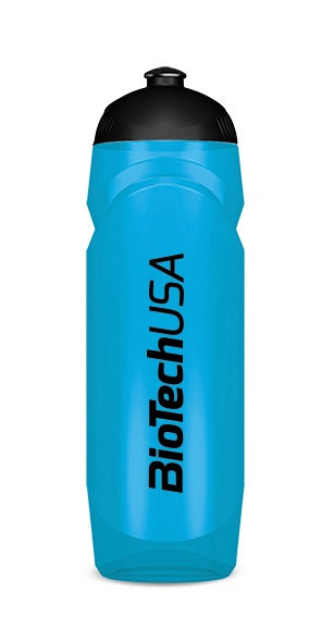 BioTechUSA 750ml Transparent Blue Water Bottle - BPA-Free, Leak-Proof Sports & Gym Accessory for Hydration On The Go, Workout, Hiking & Travel