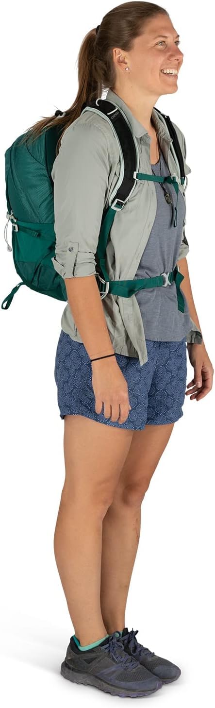 Osprey Tempest 20L Women's Hiking Backpack with Hipbelt - Lightweight Daypack for Outdoor Adventures, Jasper Green, WXS/S - Perfect for Hiking, Travel & Daily Commute
