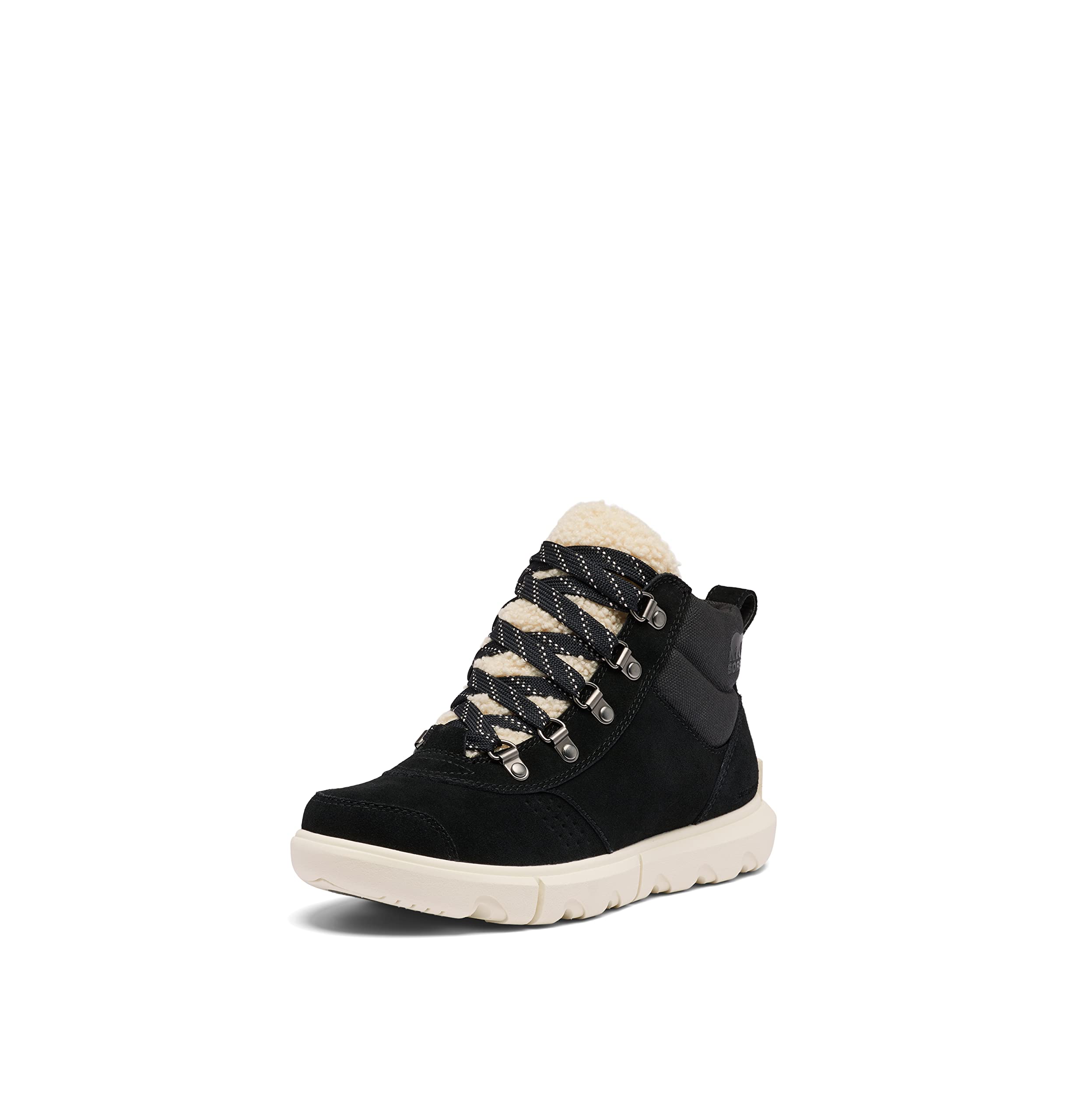 Sorel Explorer Next Hiker Ankle Boots for Women - Waterproof Black Mid-Calf Hiking Boots for Outdoor Adventures & Winter Walking