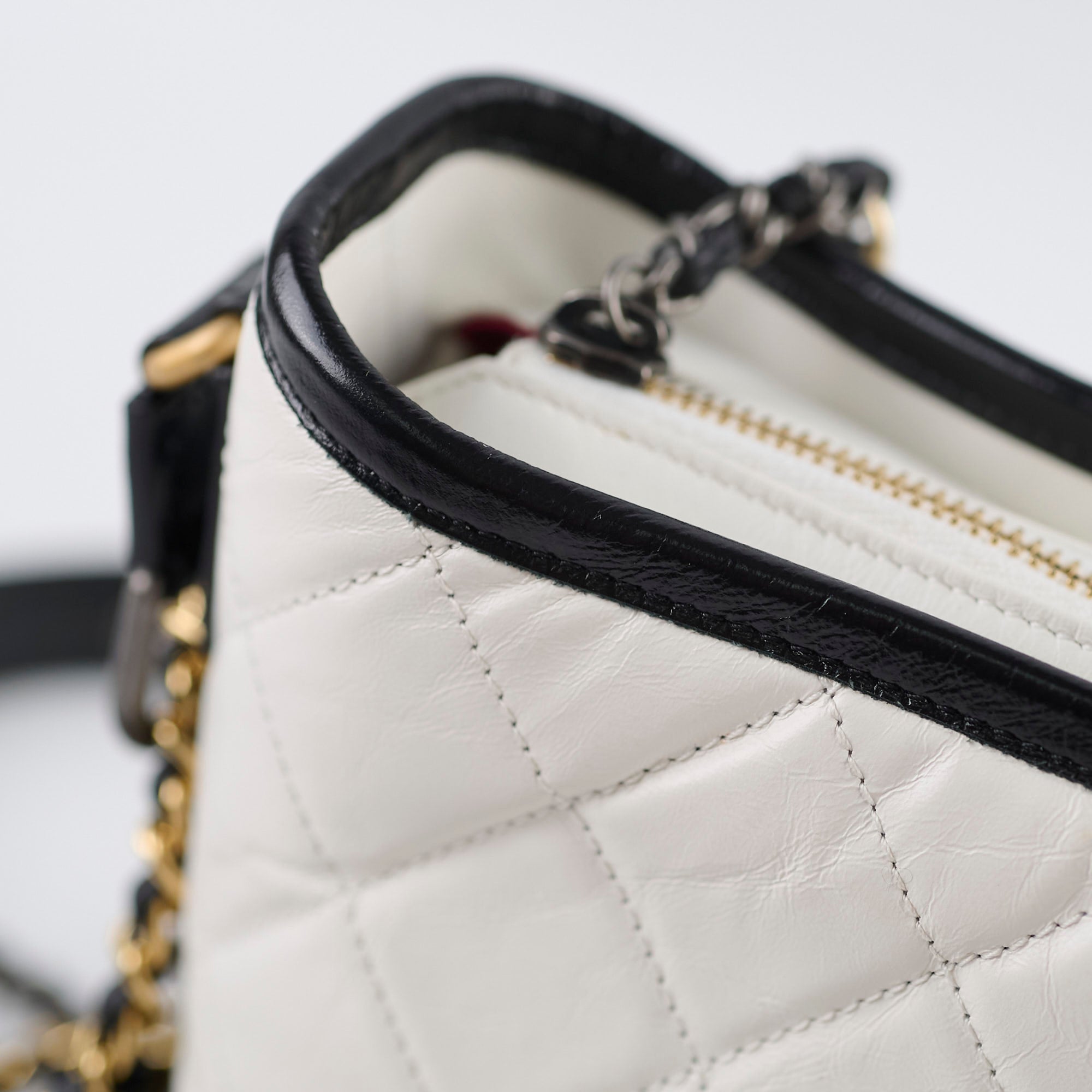 Chanel Small Gabrielle Bag in White & Black - Luxury Crossbody Handbag for Women, Perfect for Parties, Dates & Everyday Use