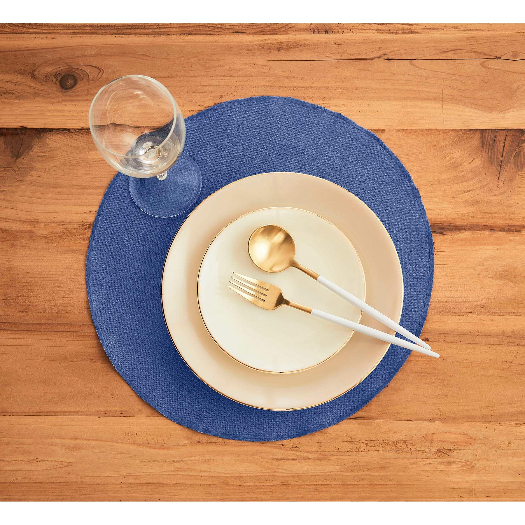 Premium Round Placemats Set of 4 - Non-Slip Heat Resistant Table Mats for Dining & Decor - Perfect for Dinner Parties, Holidays & Everyday Use