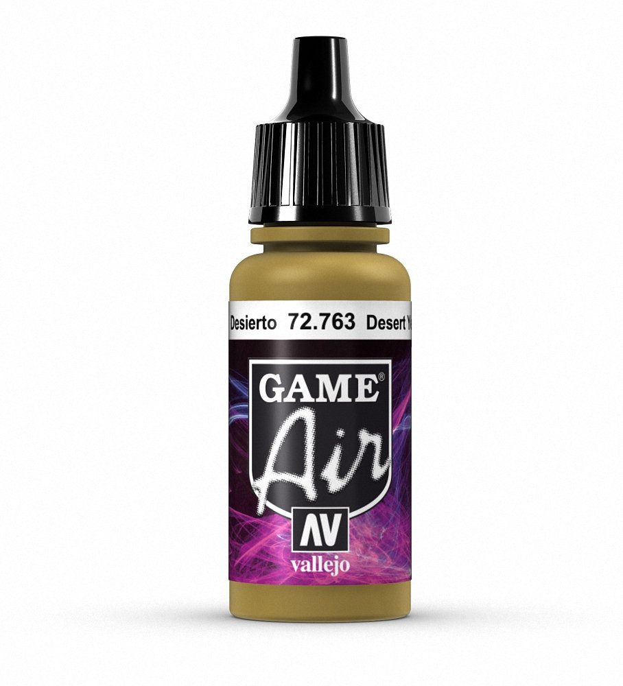 Vallejo Game Air Desert Yellow Acrylic Paint - 17ml Bottle for Miniatures, Models & Wargaming - Perfect for Airbrush & Hand Painting