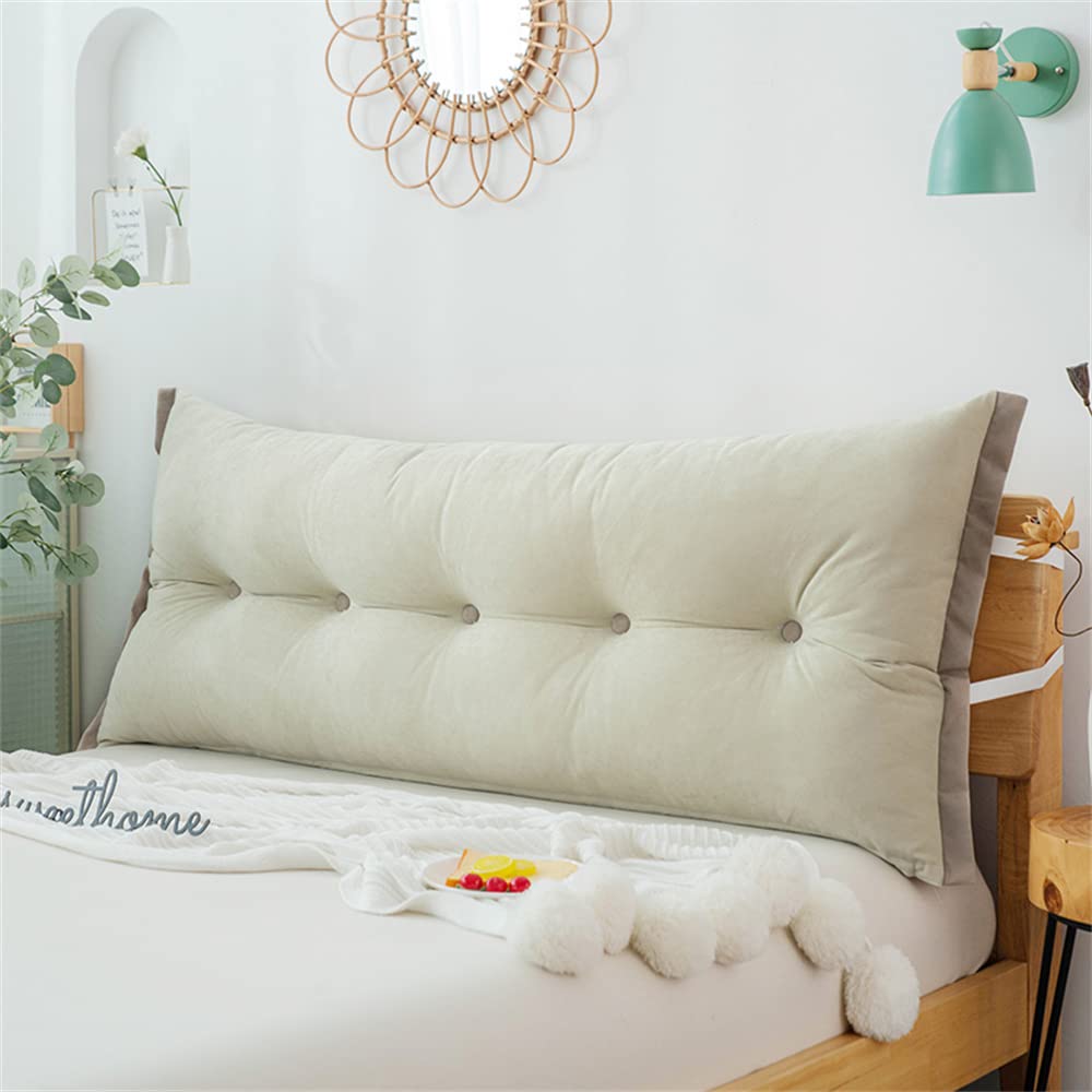 Soft Removable Headboard Cushion - King Size Tatami Bed Pillow with Bumper Design (47