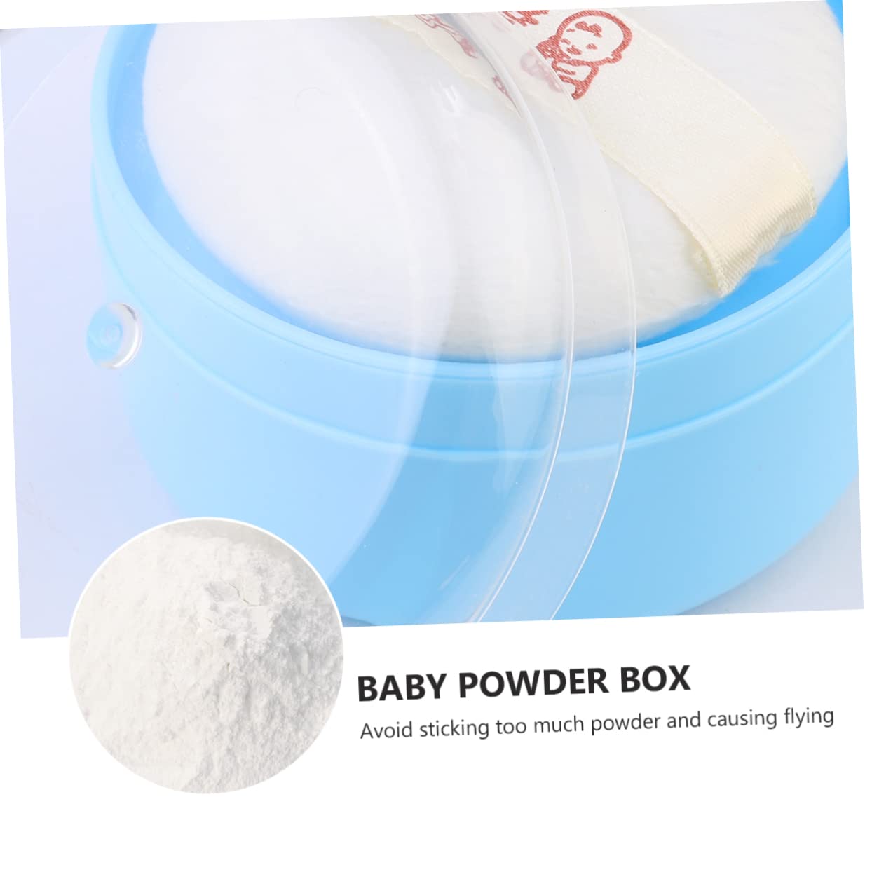 FOMIYES Travel Powder Box Set - Portable Cosmetic Containers for Baby Talcum Powder & Makeup Puff | Ideal for Travel, Baby Care & Bath Essentials | Compact Plastic Storage Case for Skin Care & Beauty Accessories