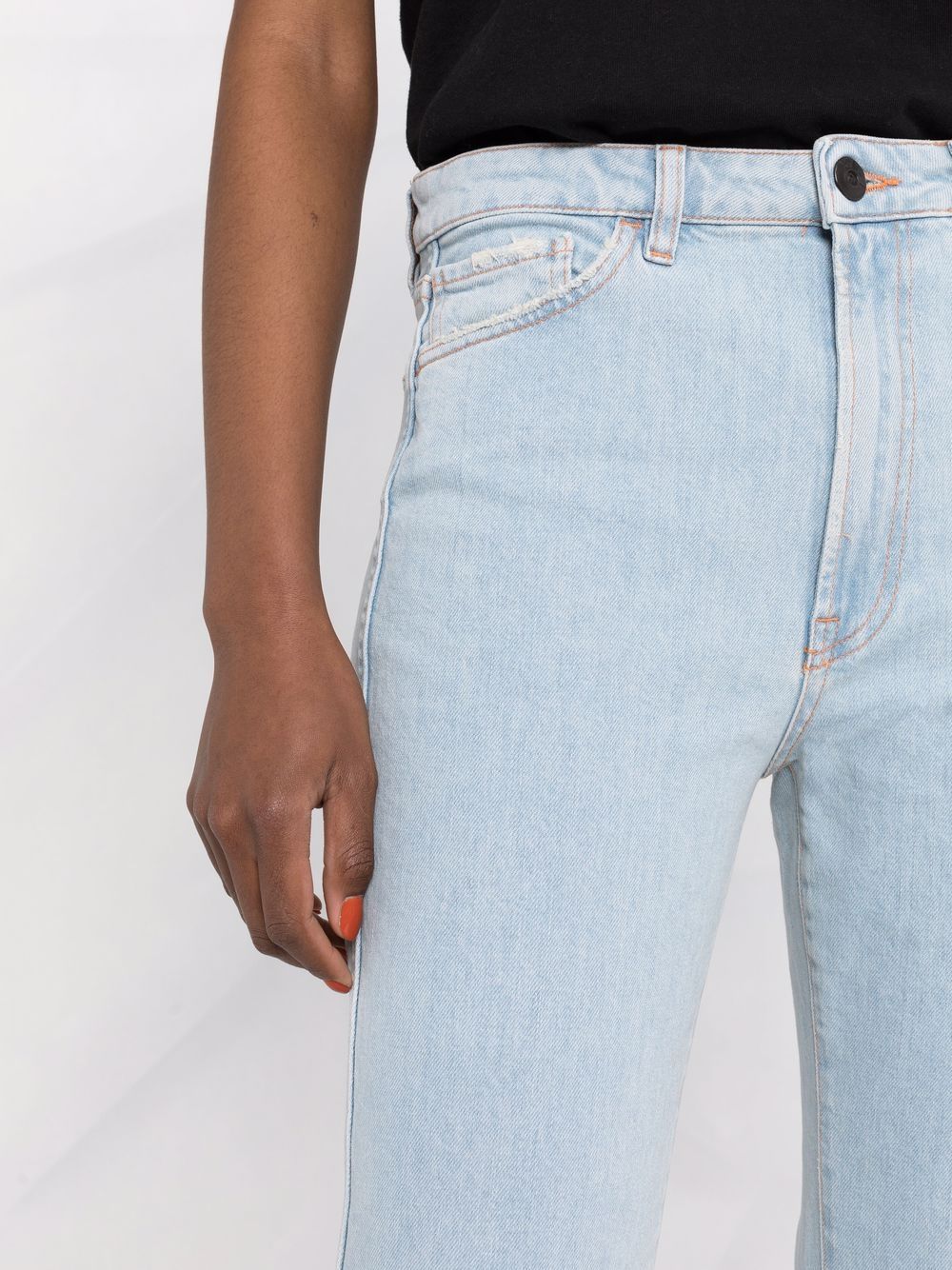 3 in 1 Clear Blue Jeans for Women - Stretch Denim Pants with Comfortable Fit - Perfect for Casual Wear, Work & Travel