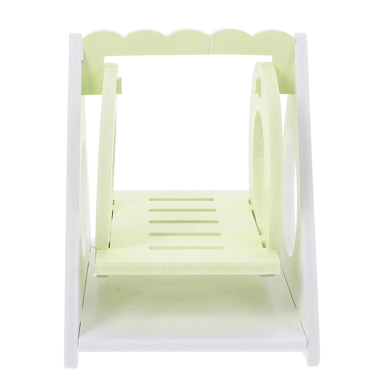 POPETPOP Rabbit Chew Toys for Small Pets - Squirrel Swing & Hamster Cage Plaything - Green Bunny Teething & Exercise Toy for Rabbits, Hamsters, Guinea Pigs - Perfect for Cage Enrichment & Dental Health