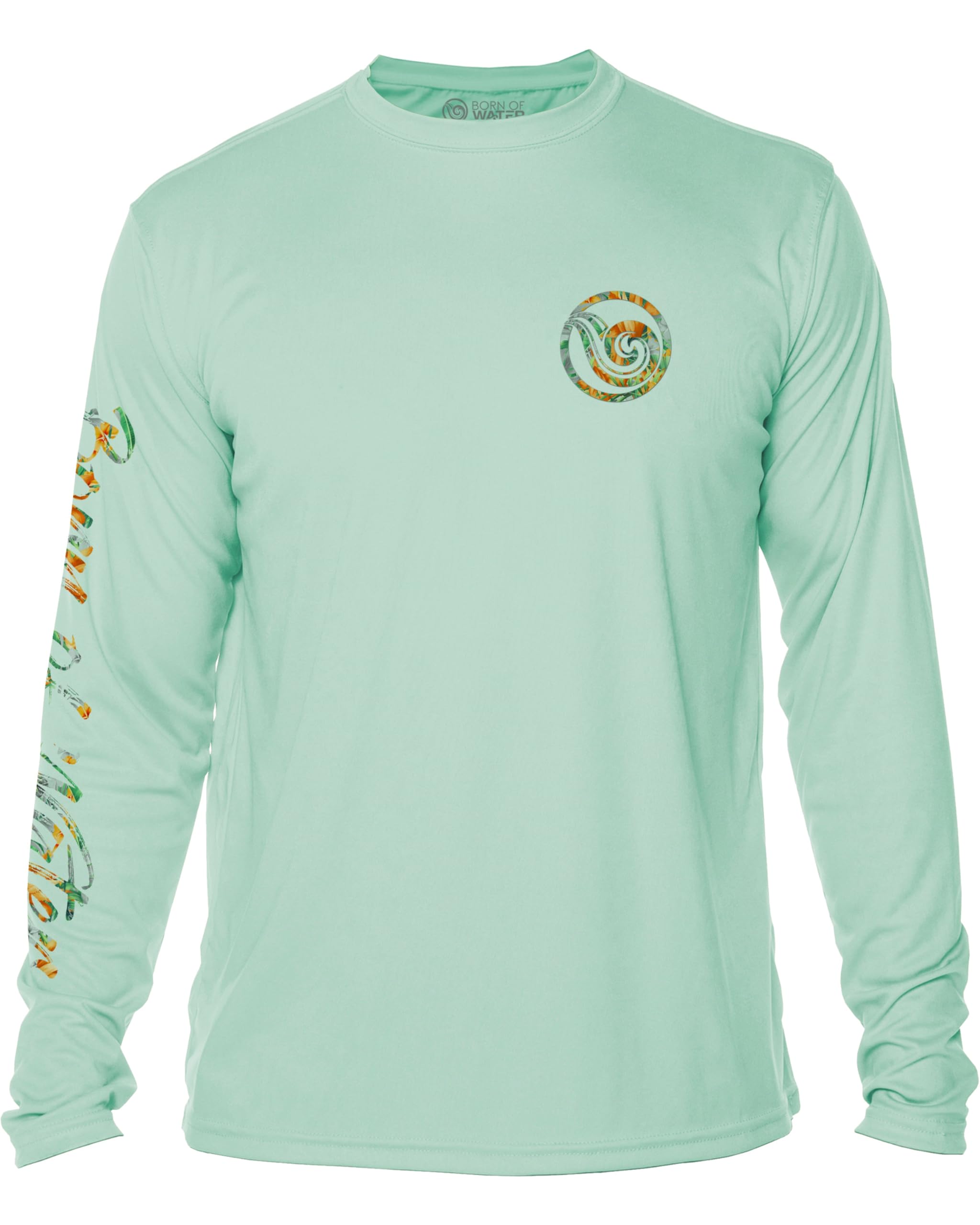 Men's Tropical Hammerhead Shark UV Protection Long Sleeve Shirt for Scuba Diving, Fishing, Surfing & Outdoor Adventures