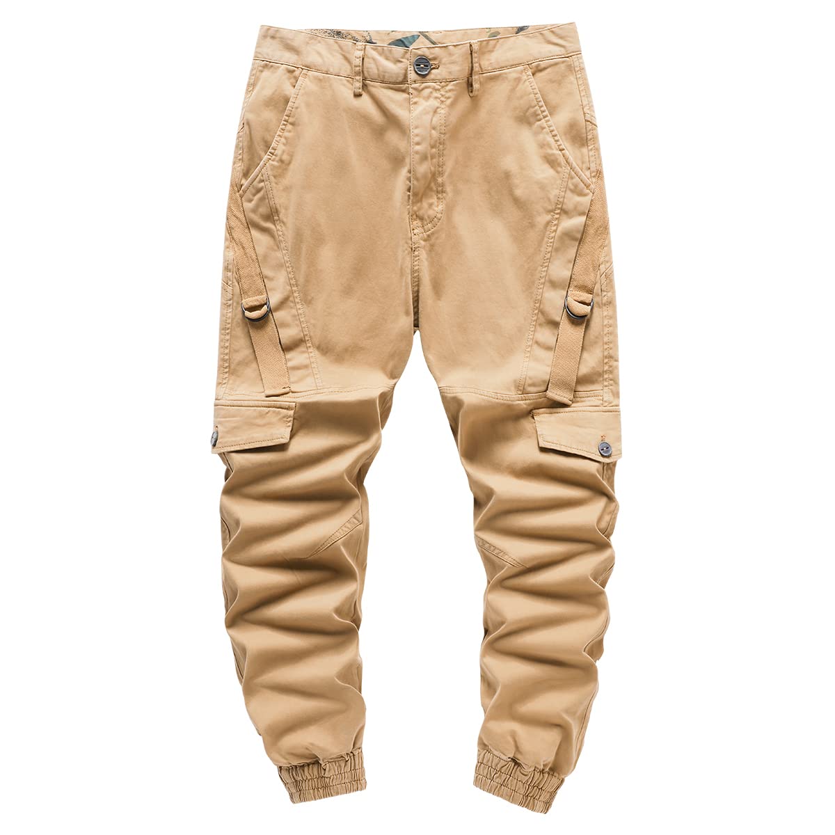 Men's Cargo Pants - Casual Cotton Hip Hop Jogger Pants with Multiple Pockets | Perfect for Streetwear, Workwear & Outdoor Activities