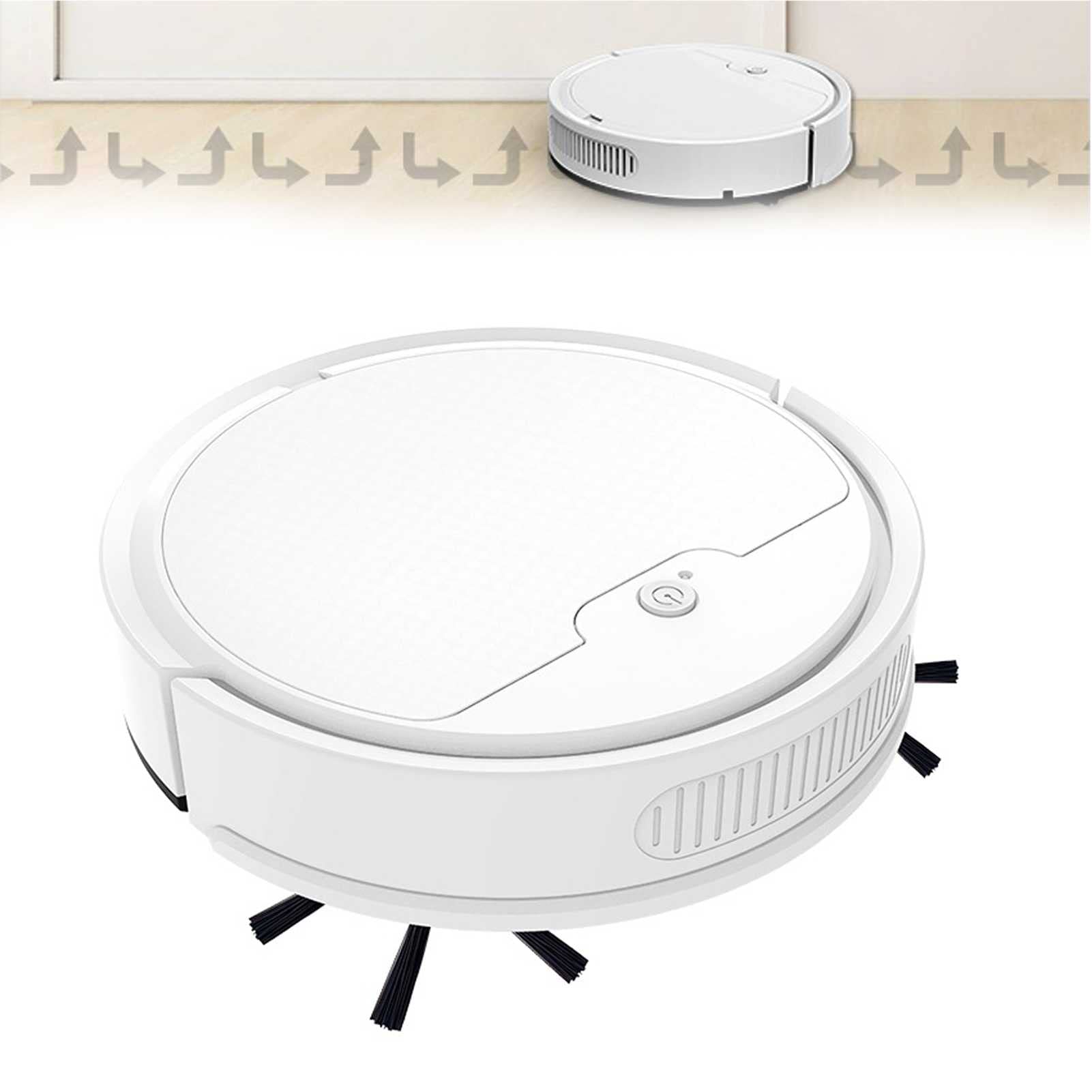 TTdamai 1800Pa Powerful Robot Vacuum Cleaner with Rechargeable Battery, Smart Wet/Dry Mopping for Hard Floors & Carpets - Ideal for Pet Hair, Dust Cleaning in Living Room, Bedroom & Office Spaces