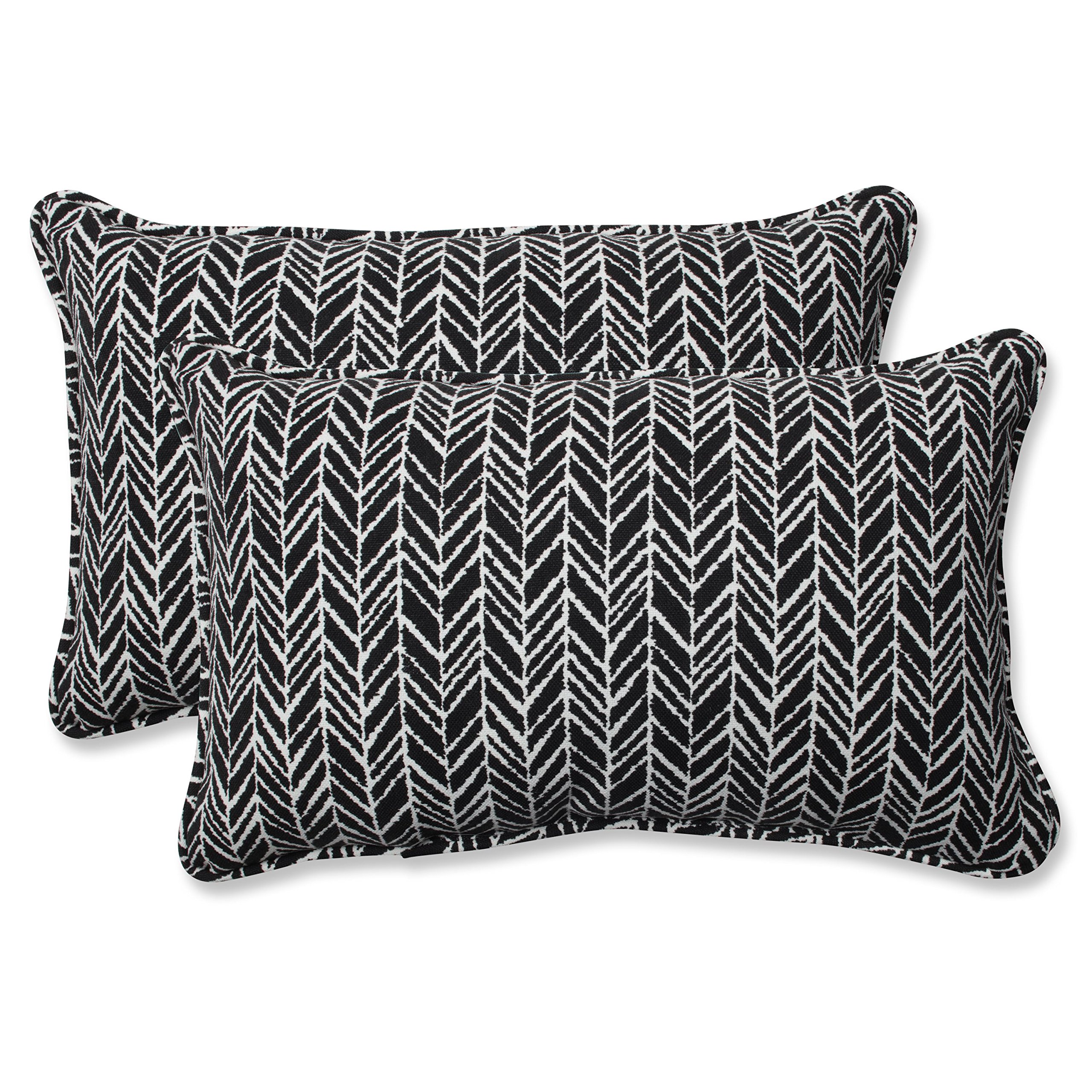 Premium Herringbone Lumbar Pillows 2-Pack - 11.5